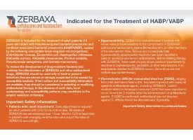 Important Dosing Information Pocket Card for ZERBAXA® (ceftolozane and tazobactam)